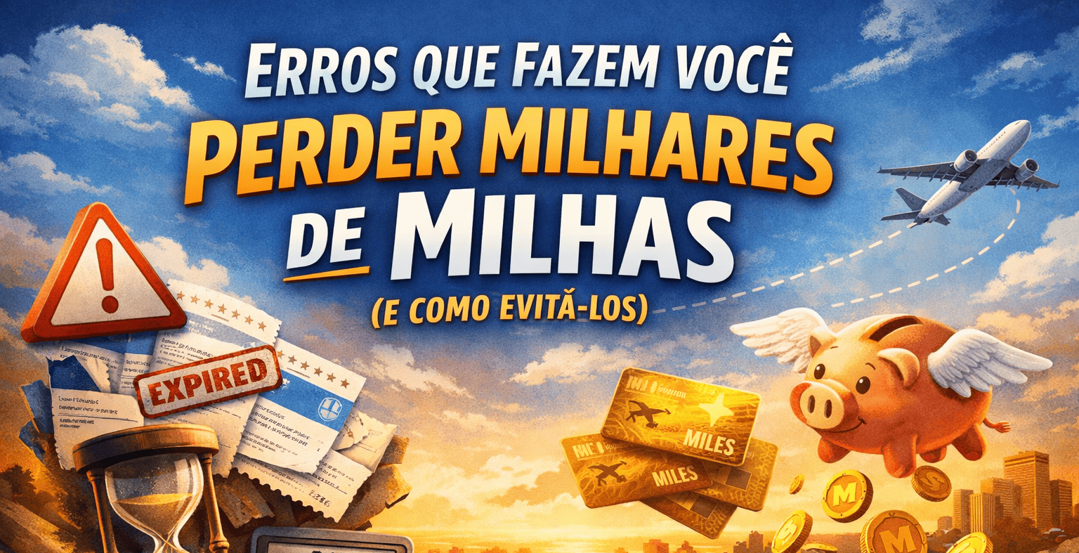 Erros Que Fazem Você Perder Milhares de Milhas (e Como Evitá-los)